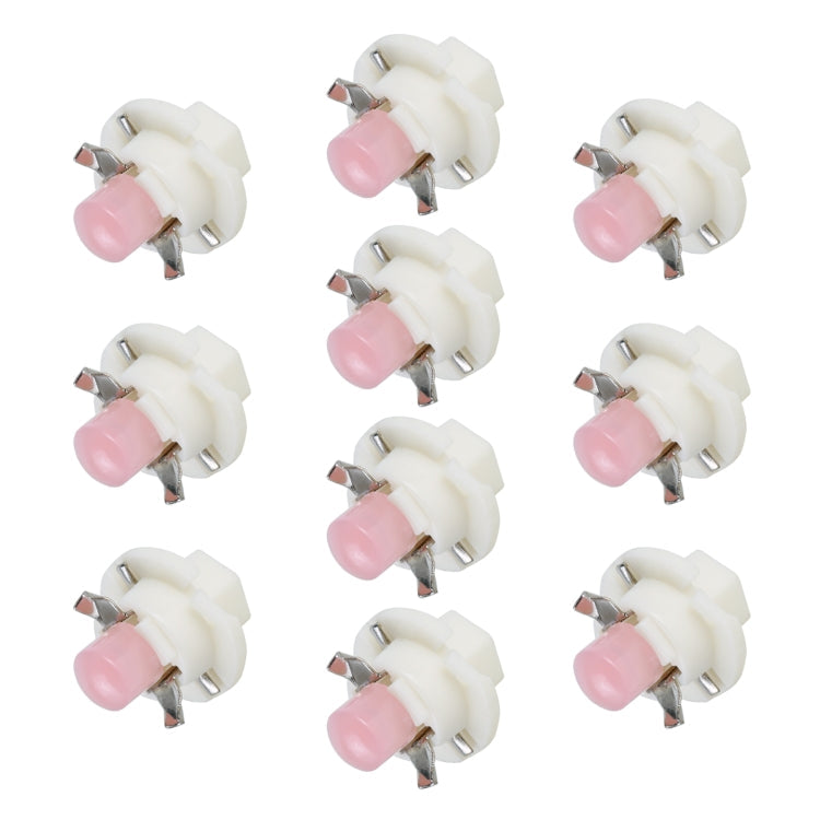 10 PCS B8.4 0.2W DC12V Wedge Instrument Panel COB LED Light Dashboard Gauge Cluster Indicator Lamp Bulb, B8.4 (Pink Light), B8.4 (Green Light), B8.4 (Red Light), B8.4 (White Light), B8.4 (Yellow Light) B8.4 (Pink Light) Pink Light