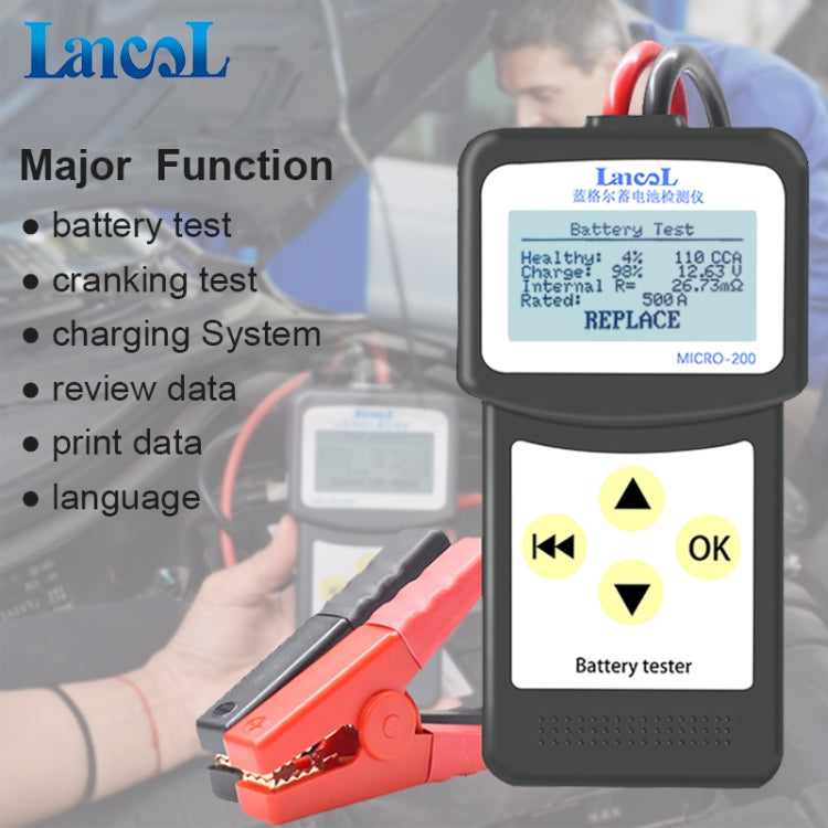 MICRO-200 Car Battery Tester Battery Internal Resistance Life Analyzer, MICRO-200 – Durable Build, Easy to Use