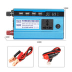 Carmaer 12V to 220V 500W Double Cigarette Lighter Car Double Digital Display Inverter Household Power Converter, 12V to 220V 500W – TPU