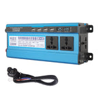 Carmaer 48V to 220V 2200W Three Socket Car Double Digital Display Inverter Household Power Converter, 48V to 220V 2200W 48V to 220V 2200W