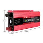 Carmaer Universal 24V to 220V 1200W Car LCD Display Inverter Household Power Converter, Universal 24V to 220V 1200W