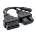 12Pin to 16Pin Car OBD2 Conversion Cable OBDII Diagnostic Adapter Cable for Mitsubishi, 12Pin to 16Pin for Mitsubishi 12Pin to 16Pin for Mitsubishi