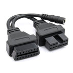 12Pin to 16Pin Car OBD2 Conversion Cable OBDII Diagnostic Adapter Cable for Mitsubishi, 12Pin to 16Pin for Mitsubishi 12Pin to 16Pin for Mitsubishi