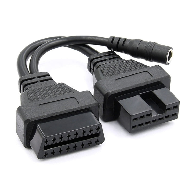 12Pin to 16Pin Car OBD2 Conversion Cable OBDII Diagnostic Adapter Cable for Mitsubishi, 12Pin to 16Pin for Mitsubishi 12Pin to 16Pin for Mitsubishi