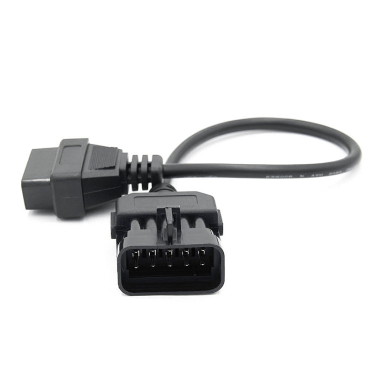 10Pin to 16Pin Car OBD2 Conversion Cable OBDII Diagnostic Adapter Cable for Opel – Durable Build, Easy to Use, For Opel 10Pin