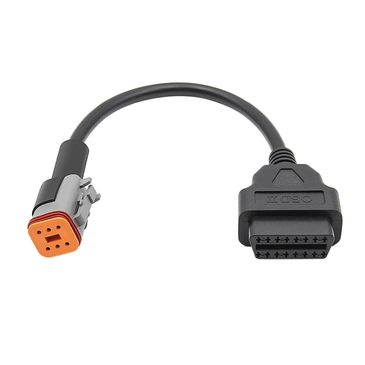 6Pin Motorcycles OBD2 Conversion Cable OBDII Diagnostic Adapter Cable for Harley Davidson, 6Pin 6Pin