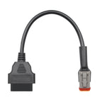 6Pin Motorcycles OBD2 Conversion Cable OBDII Diagnostic Adapter Cable for Harley Davidson, 6Pin