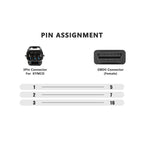 16Pin to 3Pin Motorcycles OBD2 Conversion Cable OBDII Diagnostic Adapter Cable for KYMCO, 16Pin to 3Pin