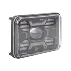 OL-2051S 1 Pair 4x6 inch Off-road Vehicle Modified Angel Devil Eyes Rectangular Headlight, OL-2051S