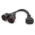 J1708 J1939 6Pin 9Pin to OBD2 16Pin Female Car Diagnostic Adapter Cable, 6Pin 9Pin to OBD2 6Pin 9Pin to OBD2
