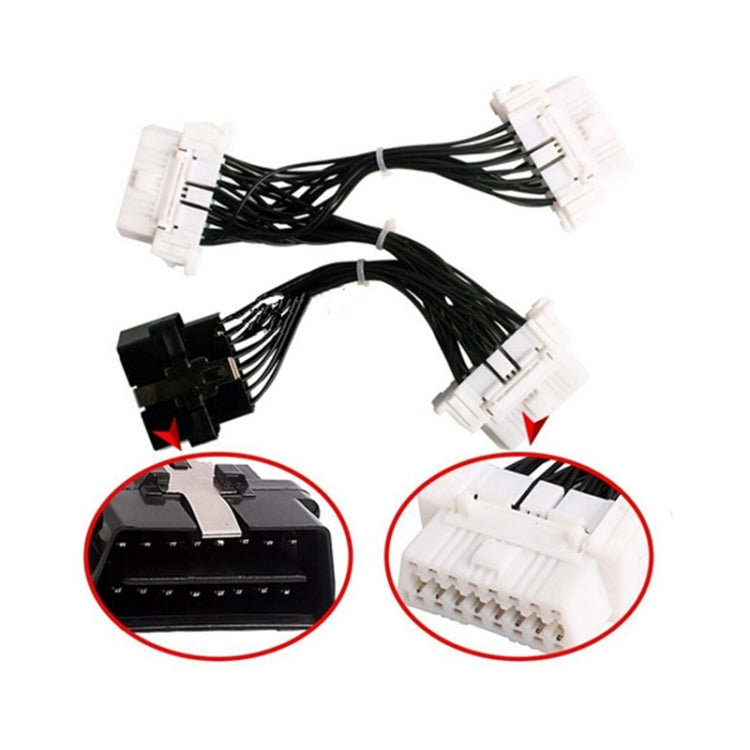 ELM327 OBD2 16Pin Male to 3 Female Car Diagnostic Cable, 16Pin Male to 3 Female – Durable Build, Easy to Use