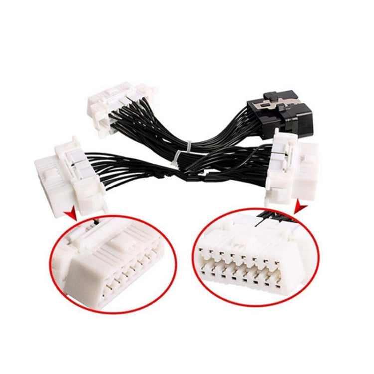ELM327 OBD2 16Pin Male to 3 Female Car Diagnostic Cable, 16Pin Male to 3 Female – Durable Build, Easy to Use