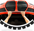 Car Modified Bumper Guard Kit Black, Black