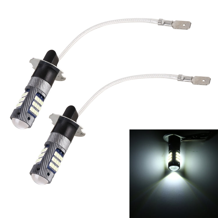 1 Pair H3 DC12V / 5W Car LED Fog Light with 42LEDs SMD-2016 Lamp Beads, H3 (White Light), H3 (Yellow Light) H3 (White Light) White Light