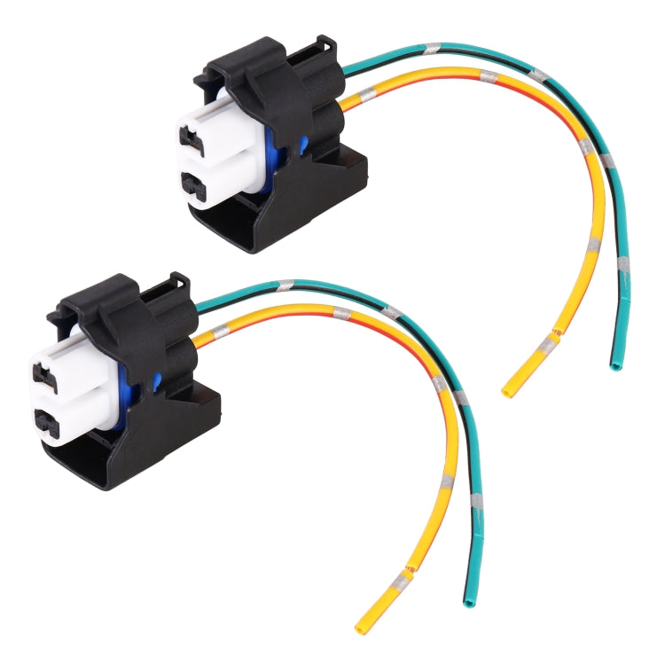 1 Pair Car H11 Bulb Holder Base Female Socket with Cable for Ford, For Ford For Ford