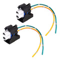 1 Pair Car H11 Bulb Holder Base Female Socket with Cable for Ford, For Ford For Ford