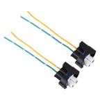1 Pair Car H11 Bulb Holder Base Female Socket with Cable for Ford, For Ford