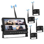 7 inch Car Digital Wireless Rear-view Split-screen Monitor Four Record, Four Record – Shockproof, Waterproof Four Record