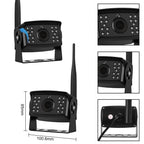 7 inch Car Digital Wireless Rear-view Split-screen Monitor Four Record, Four Record – Shockproof, Waterproof