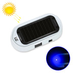 Car Solar Energy Anti-theft Device LED Warning Light, Blue, Red Blue Blue
