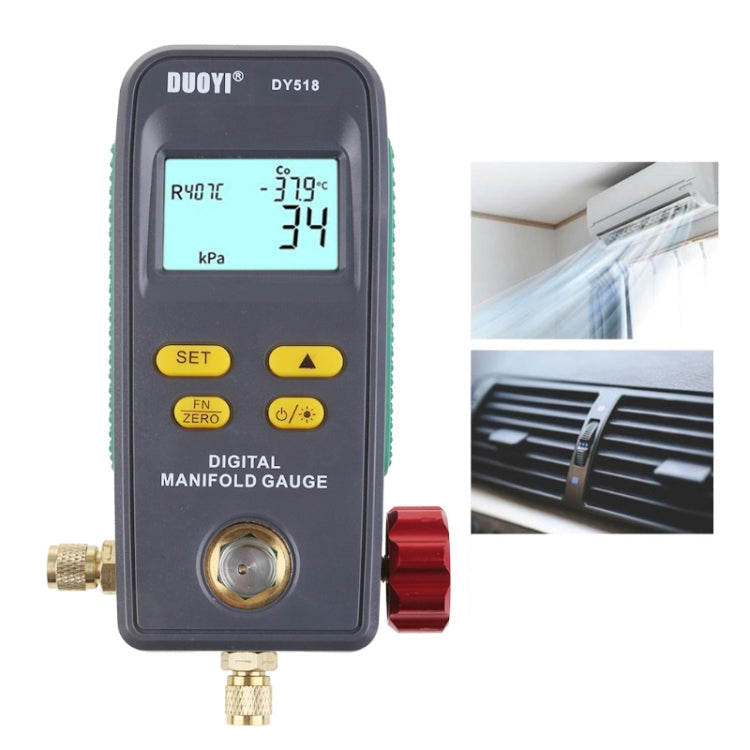 DUOYI DY518 Car Air Conditioning Repair Electronic Refrigerant Meter Air Conditioning Fluoride Meter, DY518 DY518