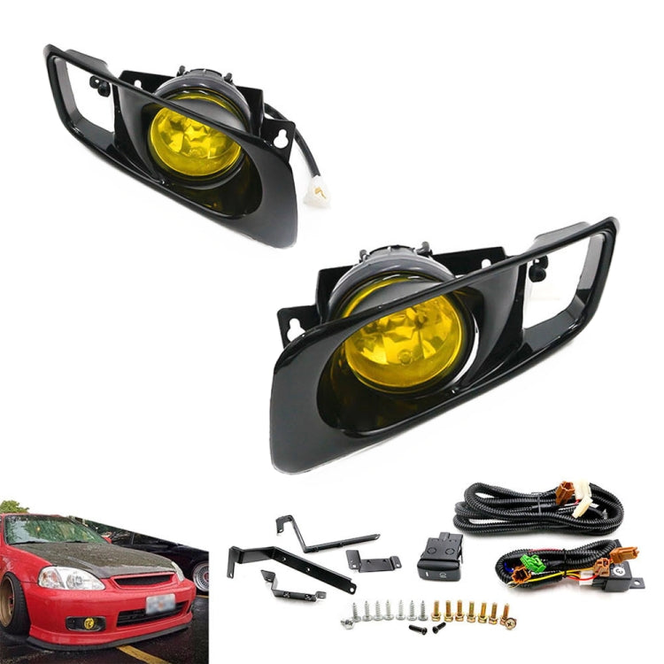 1 Pair Car Modified Front Fog Light for Honda Civic 1999-2000 – Durable Build, Easy to Use, For Honda Civic 1999-2000 (White Light), For Honda Civic 1999-2000 (Yellow Light) For Honda Civic 1999-2000 (Yellow Light) Yellow Light