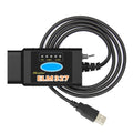 OBD ELM327 V1.5 USB Car Fault Diagnostic Cable with Switch, ELM327 V1.5 with Switch (Black), ELM327 V1.5 with Switch (Orange) ELM327 V1.5 with Switch (Black) Black