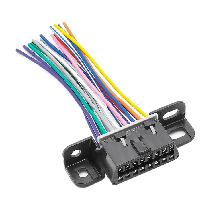 J1962F OBD2 16Pin Terminal Version Female Connector, Cable length: 10cm, 16Pin 16Pin