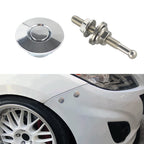 54mm Stainless Steel Quick-pins Push Button Billet Hood Pins Lock Clip Kit, 54mm (Silver), 54mm (Red), 54mm (Blue), 54mm (Black) 54mm (Silver) Silver