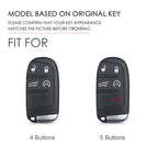 Hallmo Car Genuine Leather Key Protective Cover for Jeep Compass 4-button, For Jeep Compass 4-button (Brown), For Jeep Compass 4-button (Black), For Jeep Compass 4-button (Blue)