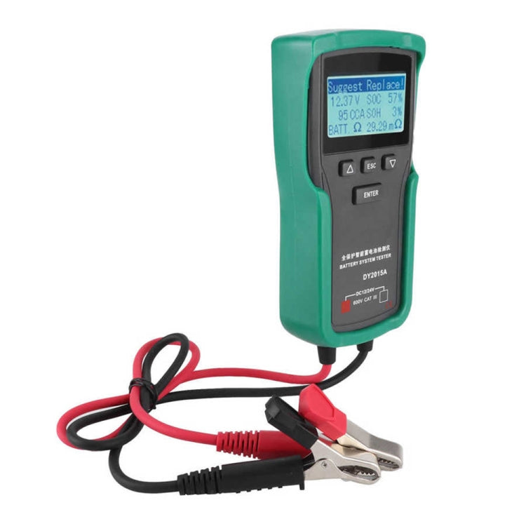 DUOYI DY2015A Car 12V 24V Digital CCA Load Battery Charging Digital Capacity Tester, DY2015A – Durable Build, Easy to Use