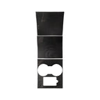 3 PCS Carbon Fiber Car Central Control Decorative Sticker for Tesla Model 3, Central Control