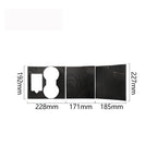 3 PCS Carbon Fiber Car Central Control Decorative Sticker for Tesla Model 3, Central Control
