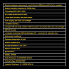 DUOYI DY5500 Car 4 in 1 Digital Multifunction Resistance Tester Insulation Earth Multimeter, DY5500
