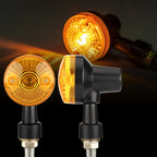 2 PCS PE-ZS101 Motorcycle Turn Signal Light Black
