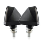 2 PCS KC018A Motorcycle Triangular V-shaped Two-color LED Brake Turn Signal Light, KC018A