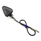 2 PCS KC018A Motorcycle Triangular V-shaped Two-color LED Brake Turn Signal Light, KC018A