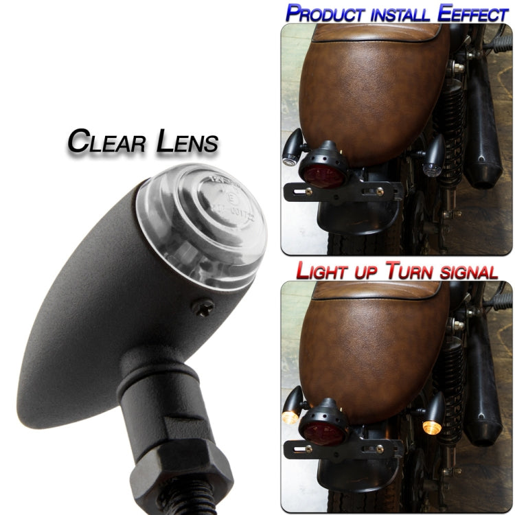 2 PCS KC805 Motorcycle Retro Metal Turn Signal Light – Waterproof