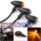 2 PCS KC805 Motorcycle Retro Metal Turn Signal Light – Waterproof