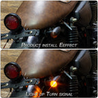 2 PCS KC805 Motorcycle Retro Metal Turn Signal Light – Waterproof