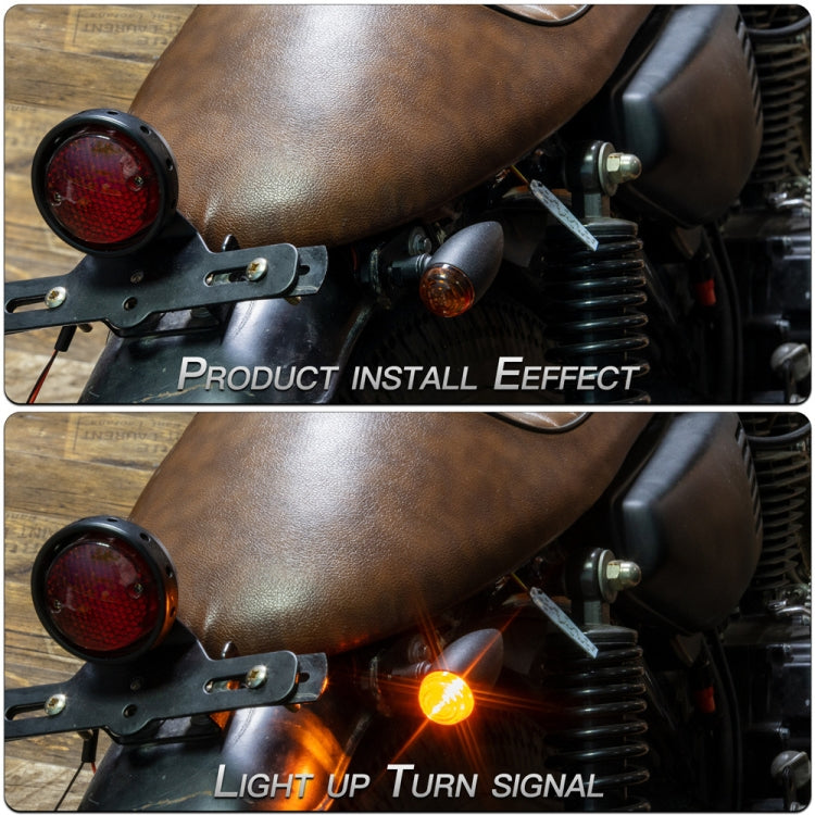 2 PCS KC805 Motorcycle Retro Metal Turn Signal Light – Waterproof