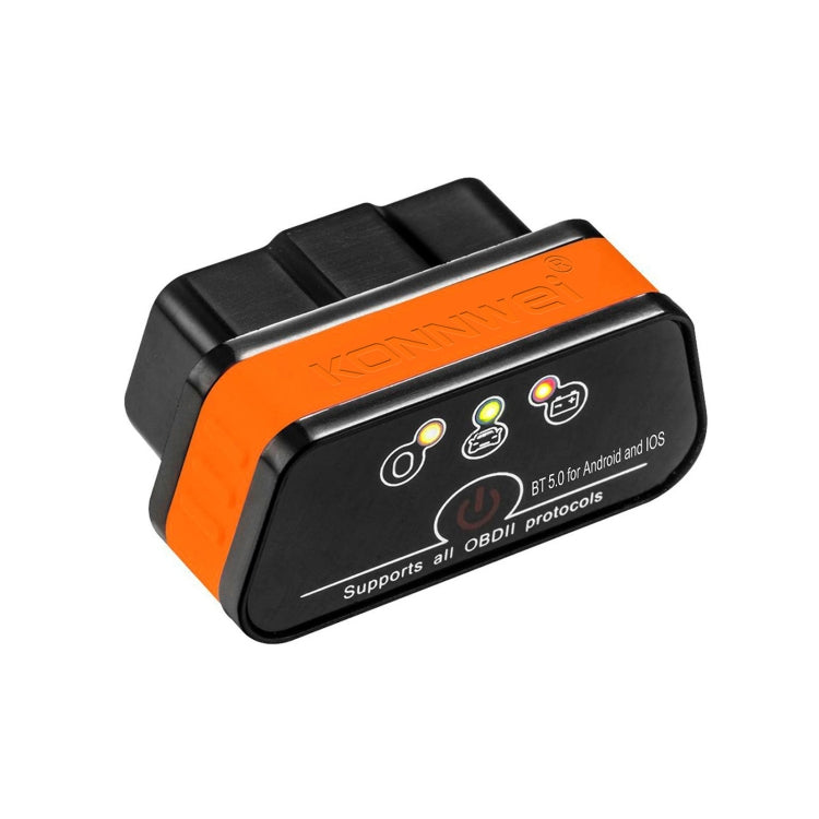 KONNWEI KW901 Android Phone OBD2 Car Bluetooth 5.0 Diagnostic Scan Tools, Bluetooth 5.0 – Bluetooth Bluetooth 5.0 Orange