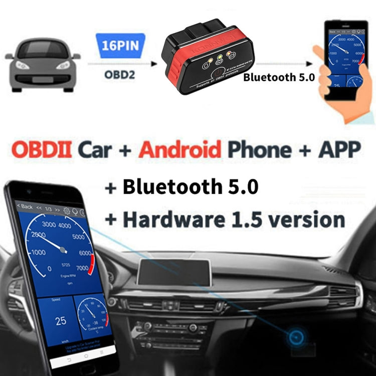 KONNWEI KW901 Android Phone OBD2 Car Bluetooth 5.0 Diagnostic Scan Tools, Bluetooth 5.0 – Bluetooth