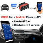 KONNWEI KW901 Android Phone OBD2 Car Bluetooth 5.0 Diagnostic Scan Tools, Bluetooth 5.0 – Bluetooth