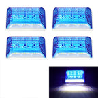 4 PCS ZS-6001 DC24V Car / Truck Side Marker Indicator Lights Bulb Lamp Blue Light