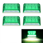 4 PCS ZS-6001 DC24V Car / Truck Side Marker Indicator Lights Bulb Lamp – Shockproof, Waterproof Green Light