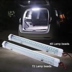 2 PCS ZS-3332 12-85V High Bright 72LEDs RV Dome Light Cabin Light Bar, ZS-3332