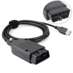 HEX ATMEGA162+16V8B+FT232RQ VAG 24.7 OBD2 Test Cable for Volkswagen / Audi, English 23.3.0 English 23.3.0