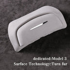 Car Suede Wrap Version Sunglasses Storage Box for Tesla Model 3 2019-2023, Suede Wrap Version for Tesla Model 3