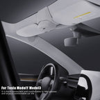 Car Suede Wrap Version Sunglasses Storage Box for Tesla Model 3 2019-2023, Suede Wrap Version for Tesla Model 3